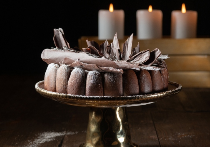 Σαρλότ σοκολάτας με ρούμι