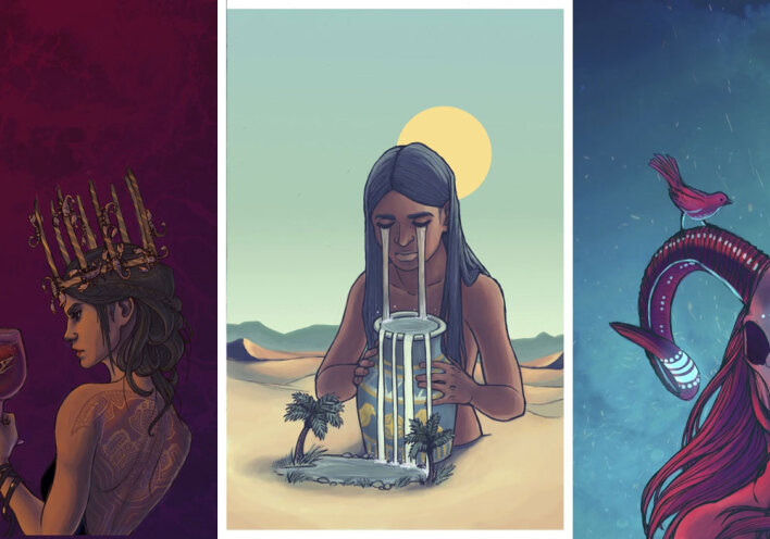 Μια εικονογράφος φαντάστηκε τα 12 ζώδια σαν γυναικείες θεότητες κι αυτό είναι το αποτέλεσμα