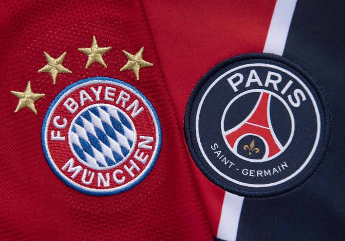 Ποδοσφαιρικές φανέλες της Μπάγερν Μονάχου και της Παρί Σεν Ζερμέν