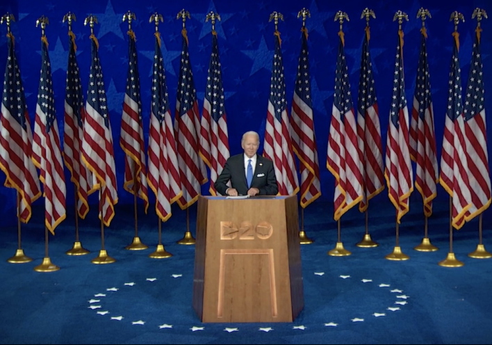 Ο Τζο Μπάιντεν στο Συνέδριο του Δημοκρατικού Κόμματος