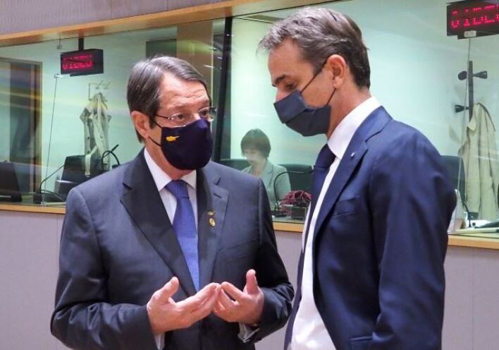 Έκτακτη συνάντηση Μητσοτάκη, Μακρόν, Μέρκελ, Αναστασιάδη 