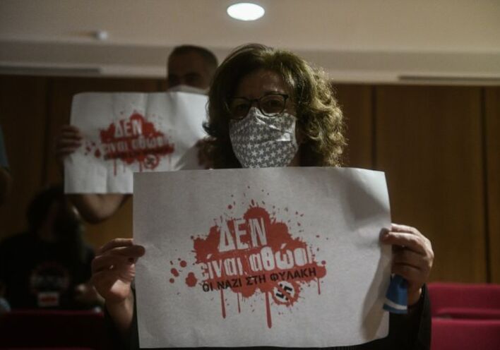 Η Μάγδα Φύσσα στη δίκη της Χρυσής Αυγής 