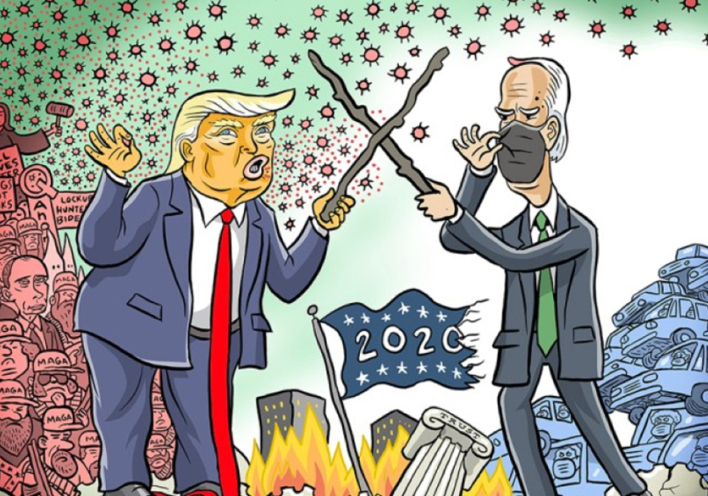 20 αιχμηρά πολιτικά σκίτσα για τις Αμερικανικές Εκλογές 2020