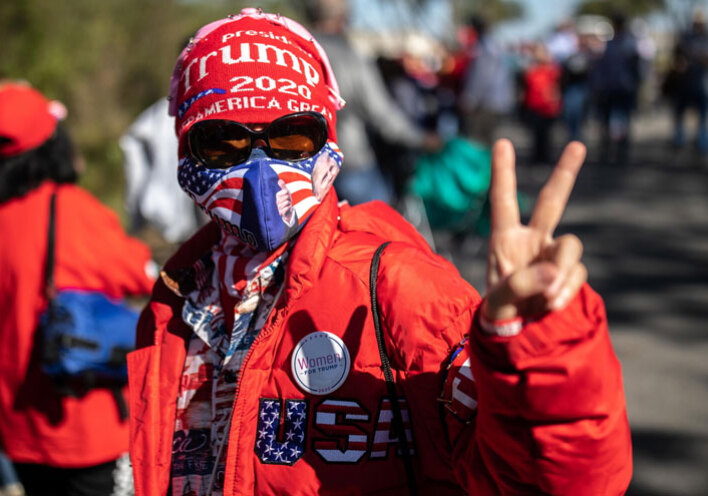 Υποστηρικτής του Ντόναλντ Τραμπ στις αμερικανικές εκλογές 2020