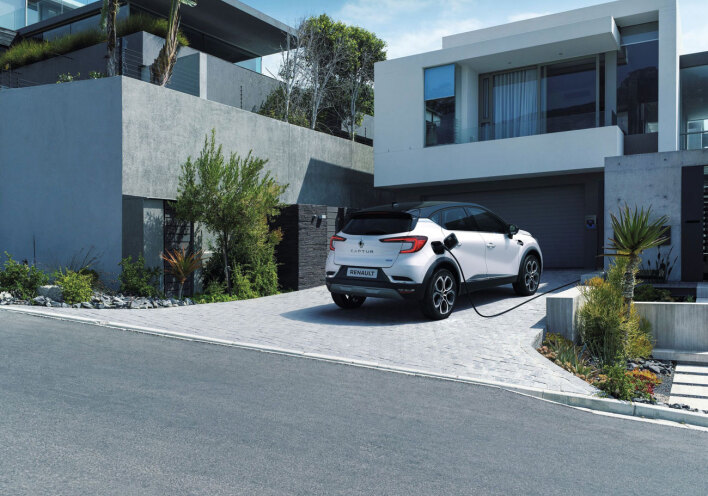 Λευκό αυτοκίνητο Renault