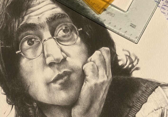 Σκίτσο του Βαγγέλη Περρή για τον Τζον Λένον