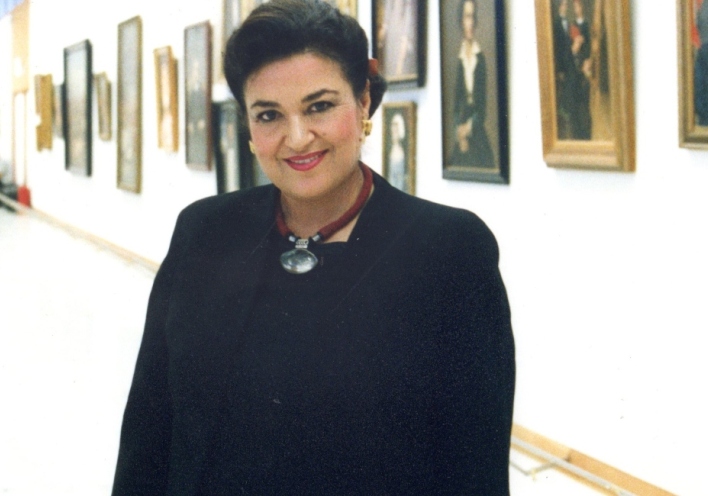 Η Μαρίνα Λαμπράκη-Πλάκα, διευθύντρια της Εθνικής Πινακοθήκης