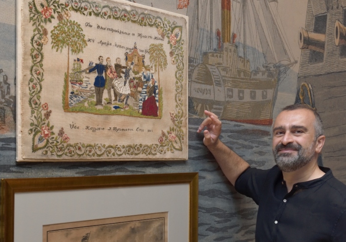 Ο Γιώργης Μαγγίνης, επιστημονικός διευθυντής του Μουσείου Μπενάκη