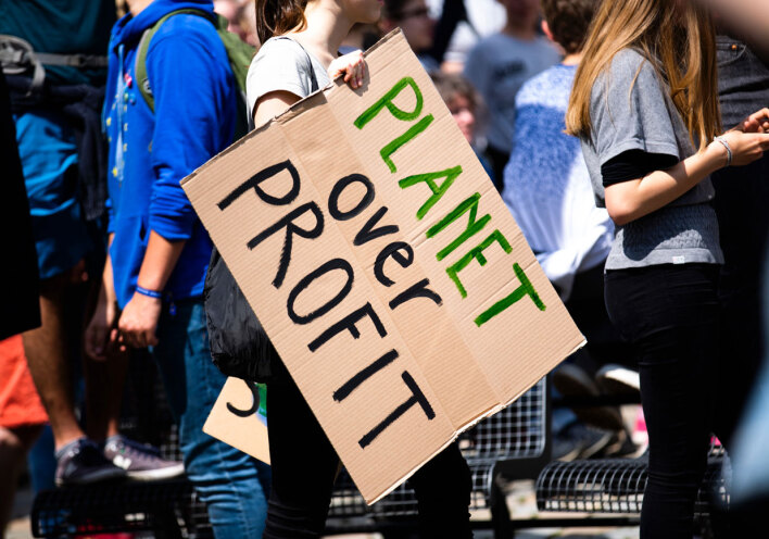 Διαδηλωτές για την κλιματική αλλαγή