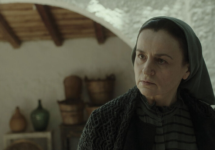 Η Καρυοφυλλιά Καραμπέτη  στην ταινία «Ο άνθρωπος του Θεού»