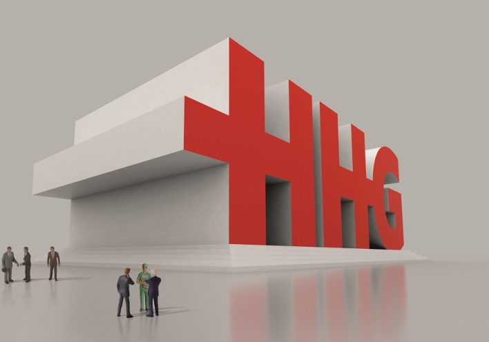 Το σήμα του ομίλου HHG. 