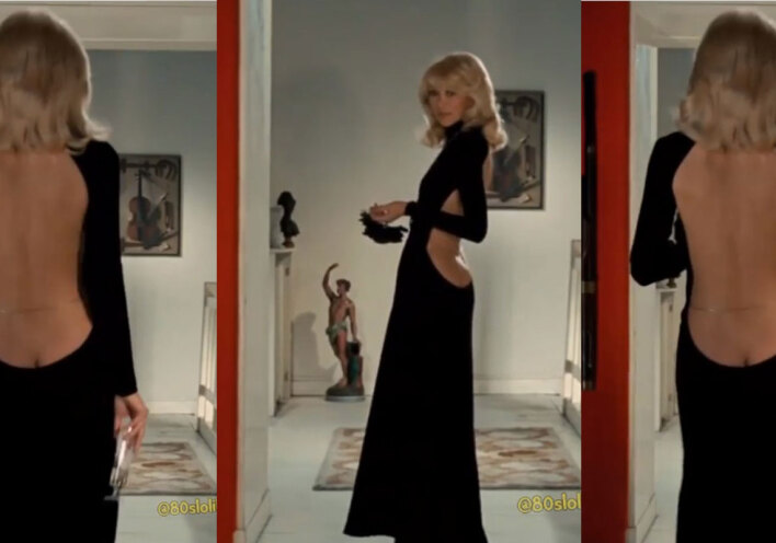 Η ηθοποιός Mireille Darc στην ταινία "The Tall Blond Man with One Black Shoe"