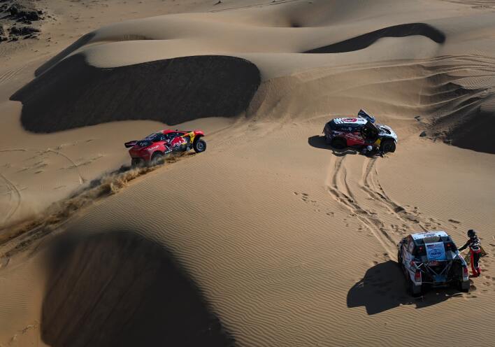 Στιγμιότυπο από τον αγώνα Rally Dakar 2020