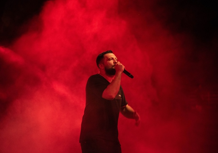 Anser - Στιγμιότυπο από hip hop συναυλία στο Κατράκειο Θέατρο Νίκαιας