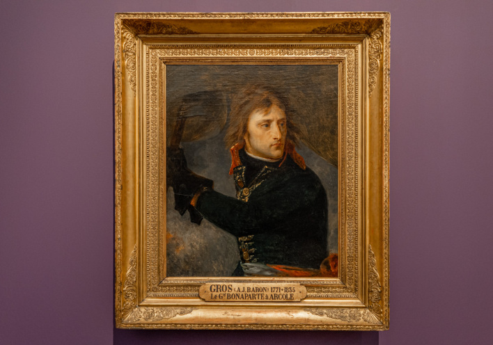 "O Βοναπάρτης στη γέφυρα της Αρκόλης" (1796) του Αντουάν-Ζαν Γκρο από το Μουσείο του Λούβρου στην Εθνική Πινακοθήκη © Θανάσης Καρατζάς