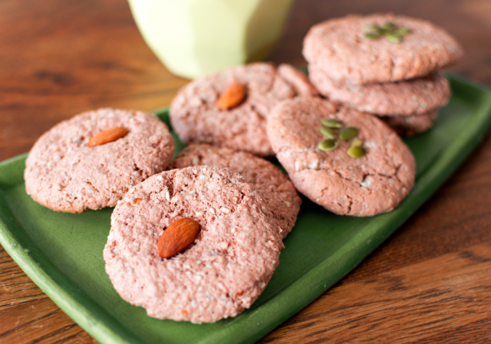 Μπισκότα με ταχίνι και αμύγδαλο