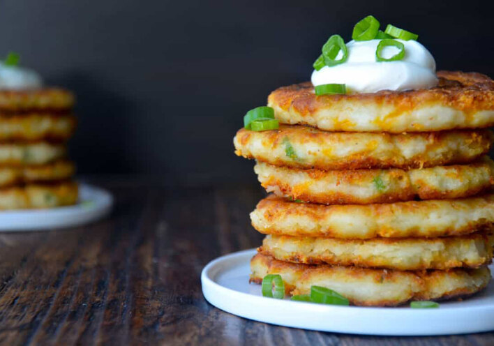 Αλμυρά pancakes με κολοκύθι και καρότο