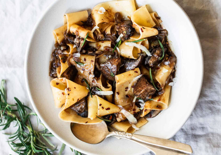 Παπαρδέλες με μανιτάρια