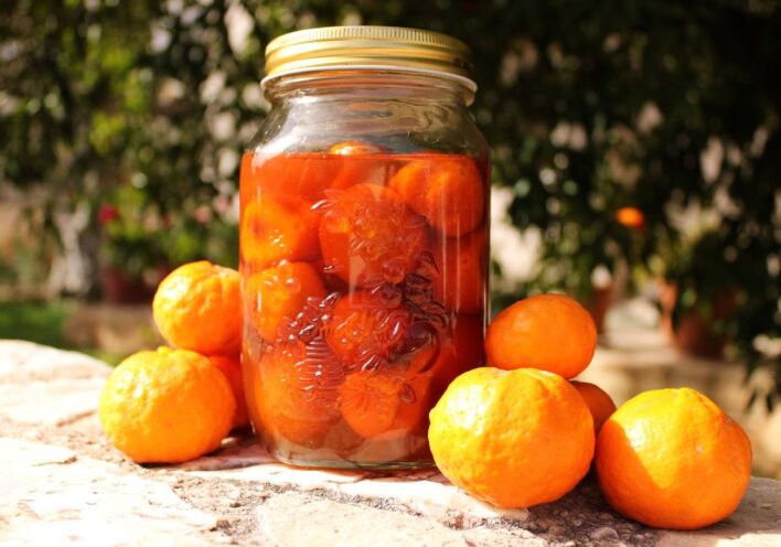 Γλυκό του κουταλιού μανταρίνι, μόνο με τέσσερα υλικά