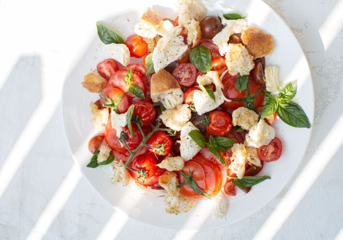 Σαλάτα Caprese με προσούτο