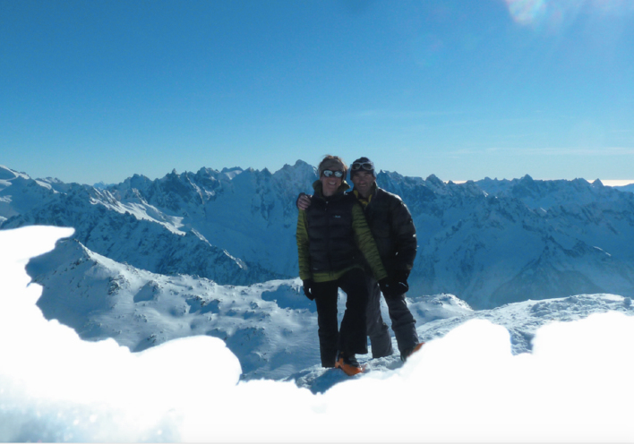 Οι αλπινιστές Xénia Minder και ο Erhard Loretan