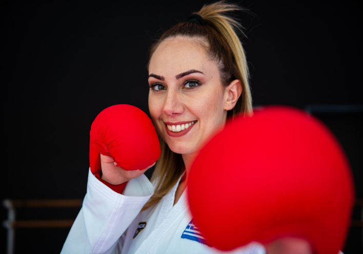 Έλενα Χατζηλιάδου: Στην προπόνηση με την πρωταθλήτρια καρατέκα