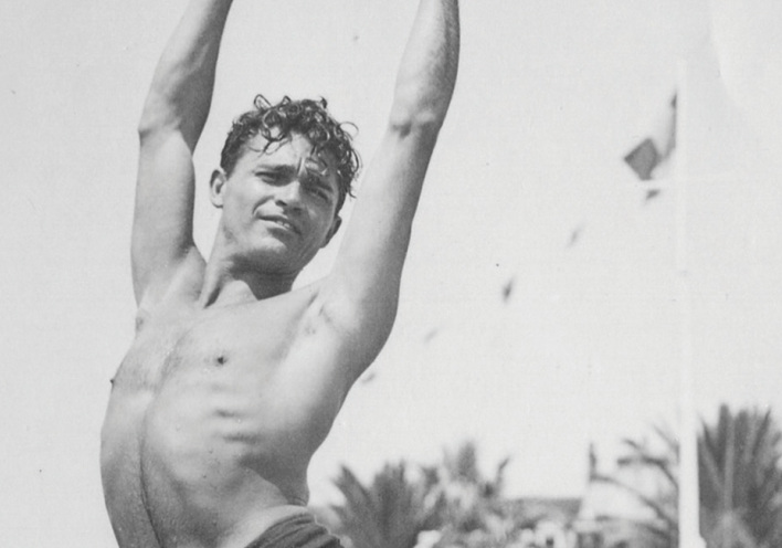 Ο Αλέξανδρος Ιόλας στις Κάννες, 1936, όταν ήταν επαγγελματίας -και πολλά υποσχόμενος- χορευτής (αρχείο Ε.Κ.Ι.)