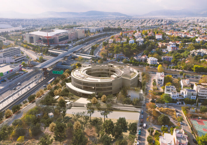 Γραφιστική απεικόνιση του κτηρίου Kaizen Campus στο Μαρούσι