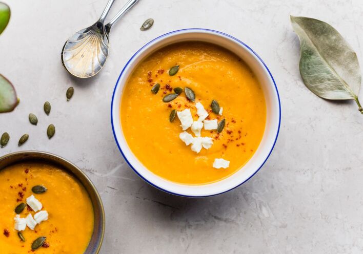 Κολοκυθόσουπα βελουτέ