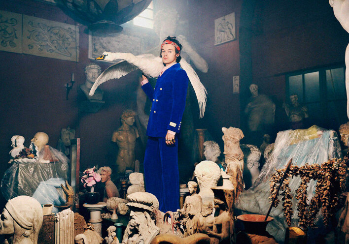 Ο Harry Styles στην καμπάνια της Gucci το 2019