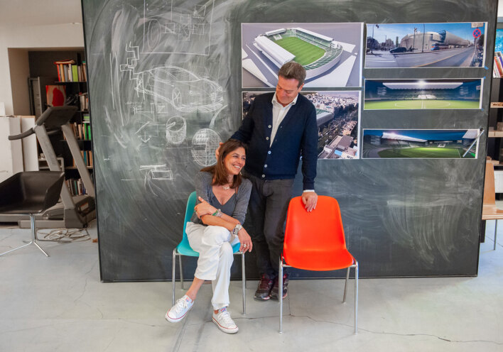 Οι αρχιτέκτονες Ανδρέας Κούρκουλας και Μαρία Κοκκίνου