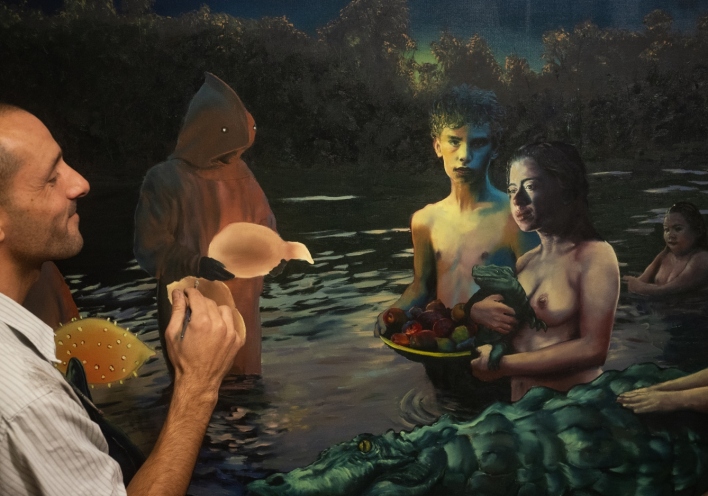 Θοδωρής Μπαργιώτας, "Bayou betrothal (La sposa dell alligatore)"