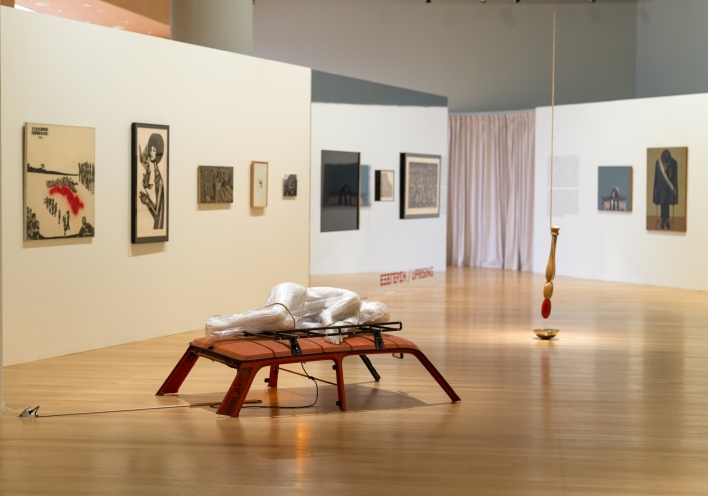 Άποψη της έκθεσης "Δημοκρατία" στην Εθνική Πινακοθήκη