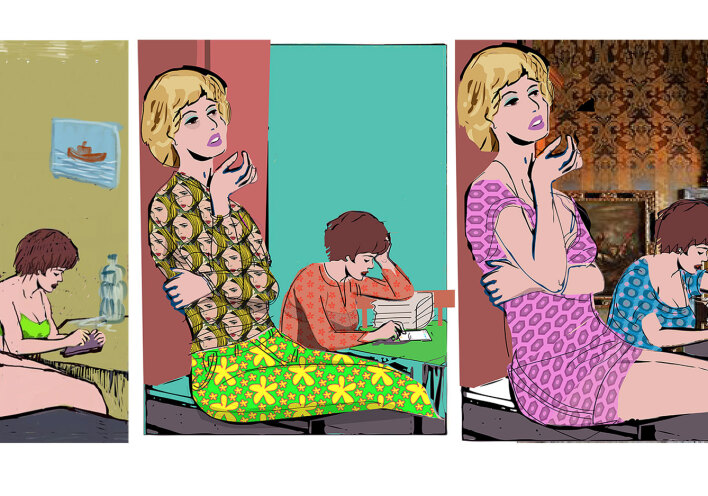 Η Νόρα και η Στέλλα στο παράθυρο: Ένα ebook του Μανώλη Ζαχαριουδάκη σαν meta-κόμικ