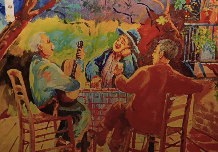 Μια γεύση από την παλιά Αθήνα: πλακιώτικες ταβέρνες με έργα του Γιώργου Σαββάκη