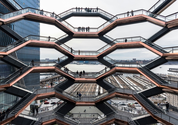 Τhomas Heatherwick The Vessel, Hudson Yards, New York, NY, USA