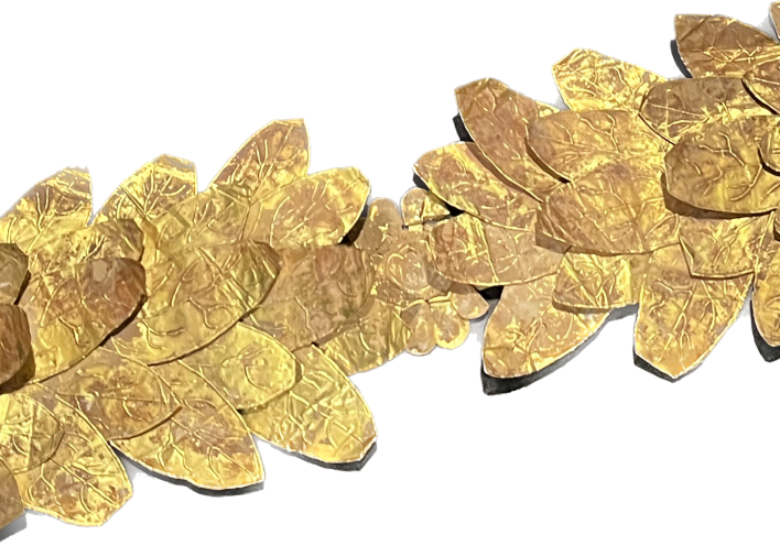 Χρυστό διάδημα με φύλλα δάφνης των ελληνιστικών χρόνων