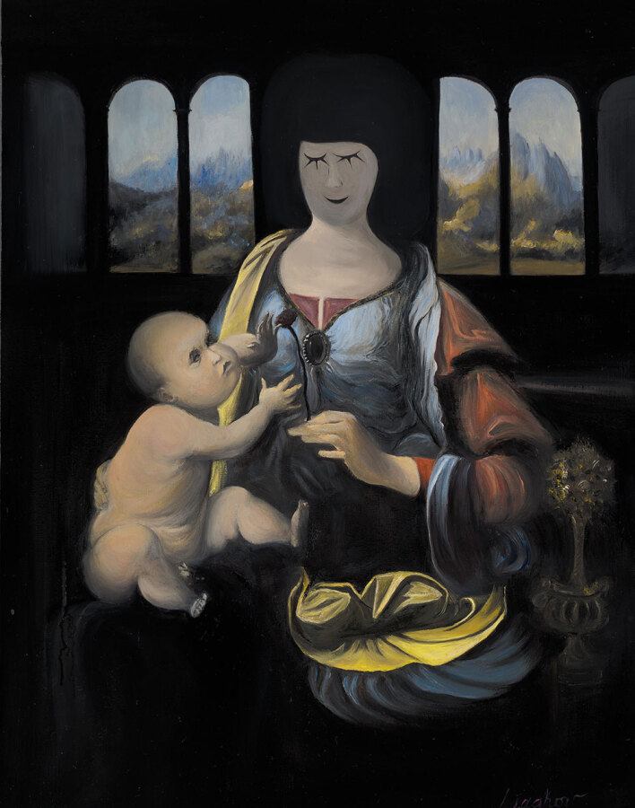 madonna-playmobil-2019-20-oil-on-canvas-50x70cm