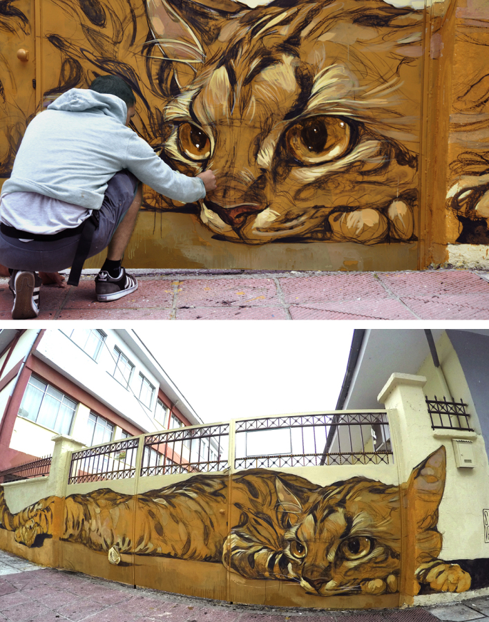 Τοιχογραφία του Σταμάτη Λάσκου Εξώφυλλο στην ATHENS VOICE τεύχος 857