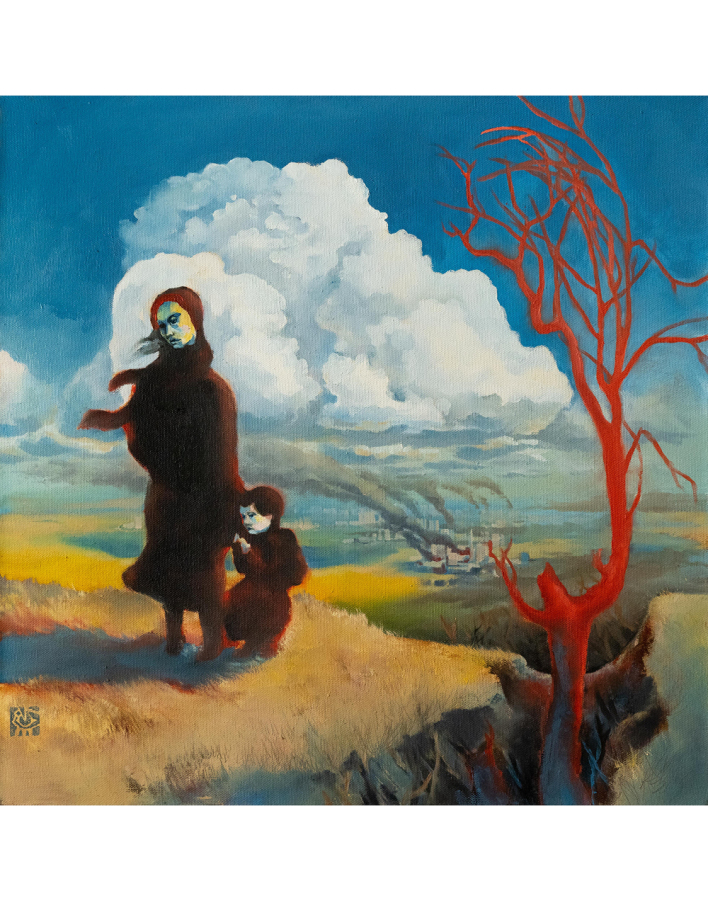 Spring in Ukraine, Oil on canvas, 2022 ©Alek Tretiak