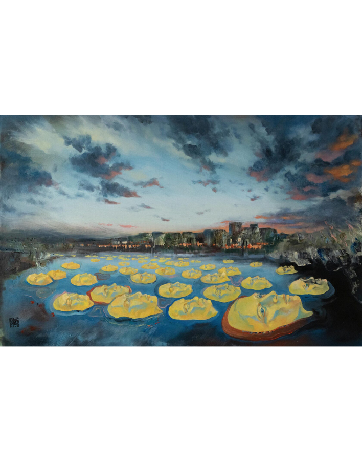 War and Peace, Oil on canvas, 2022 ©Alek Tretiak