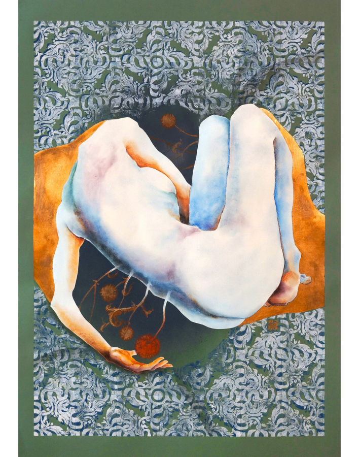 WE ARE FLOWERS #1-Mixed media on paper ©Alek Tretiak