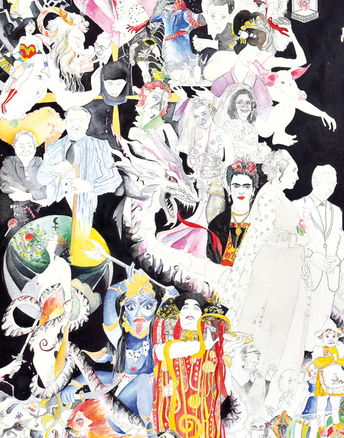 Λεπτομέρεια έργου της Μάρας Τσαφαντάκη