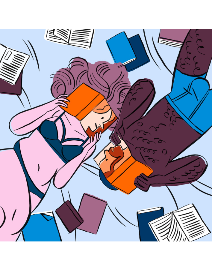 Book lovers, σχέδιο του Michele Bruttomesso