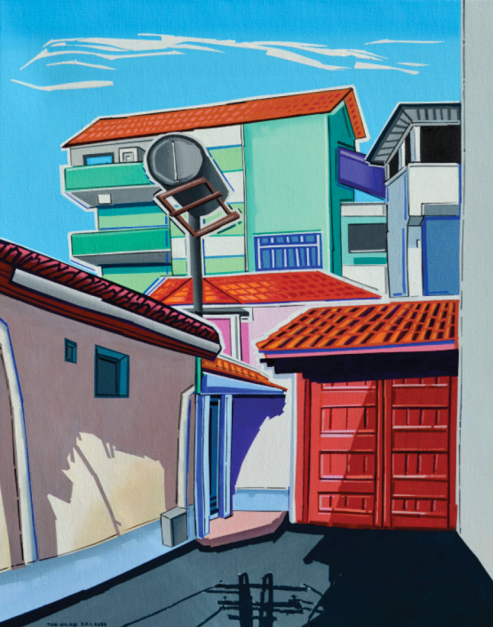 Έργο του Toni Milaqi από τη σειρά έργων του με τίτλο “Shtesa”