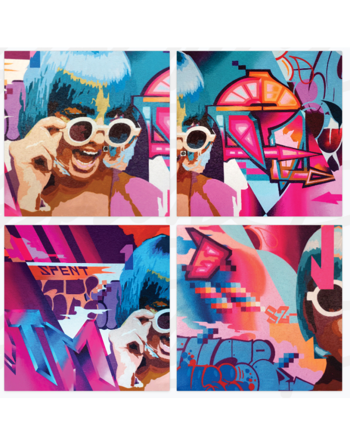 GNTM-Commission mural done for GNTM ©Spent1