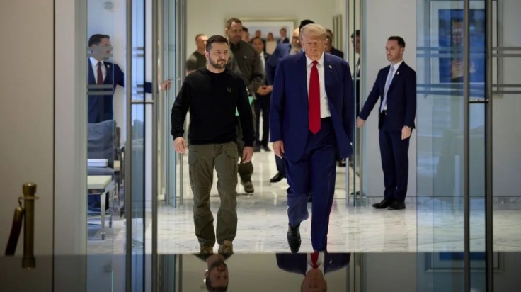 Βολοντίμιρ Ζελένσκι και Ντόναλντ Τραμπ