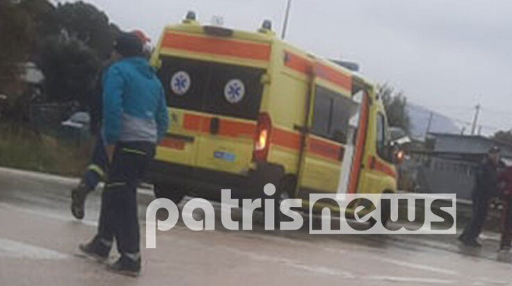 Ασθενοφόρο για το τροχαίο στην Πατρών-Πύργου με θύμα μια 17χρονη