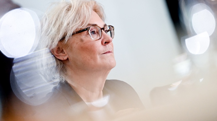 Η υπουργός Άμυνας της Γερμανίας, Christine Lambrecht