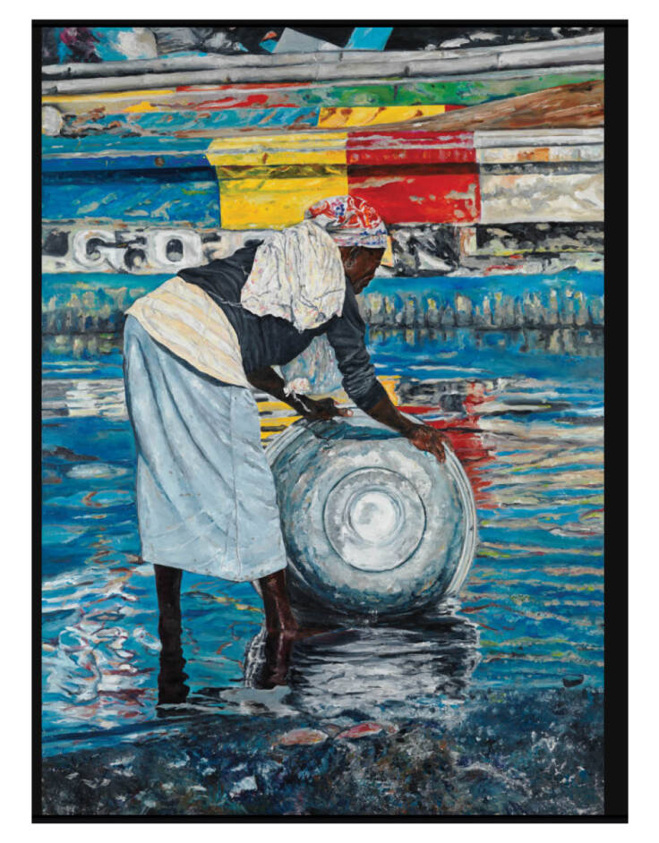 Έργο της Ντένη Θεοχαράκη, Λάδι σε καμβά